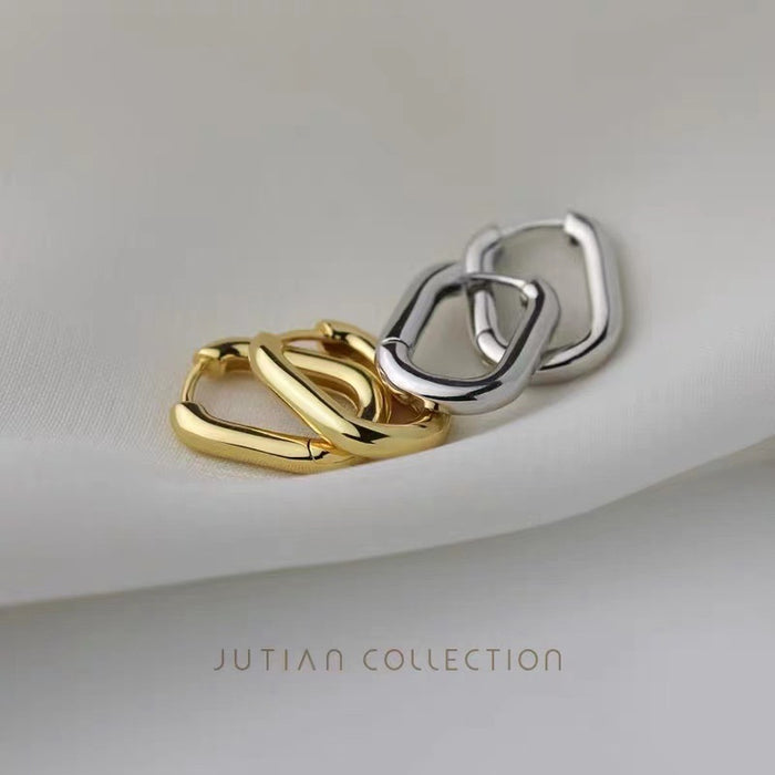 Wholesale Minimalist Metal Earrings Small and Exquisite Geometric Women's Earrings