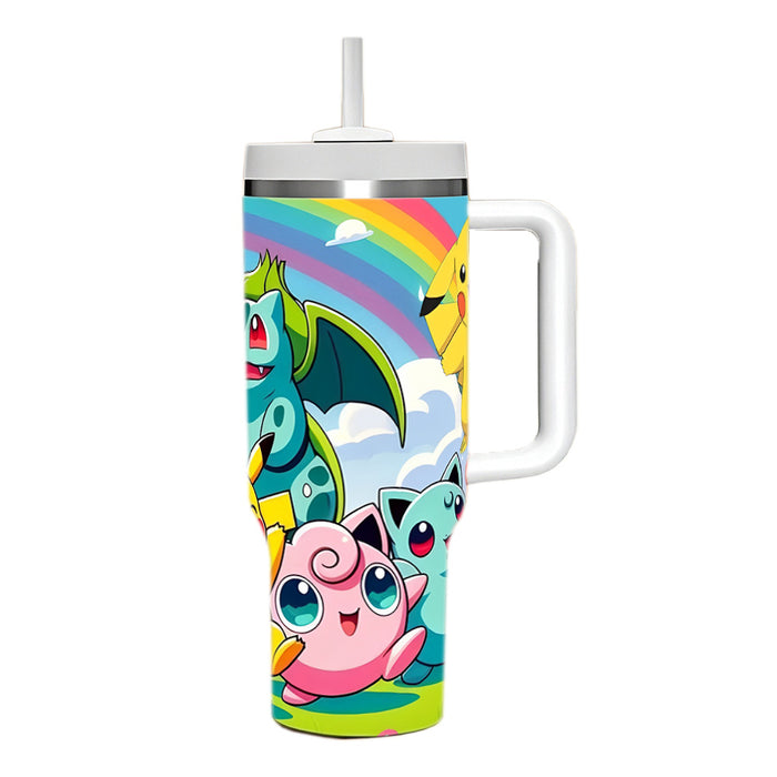 Wholesale 2pcs 40oz cartoon Car Cup Insulated Cup Straw ice bullies cup