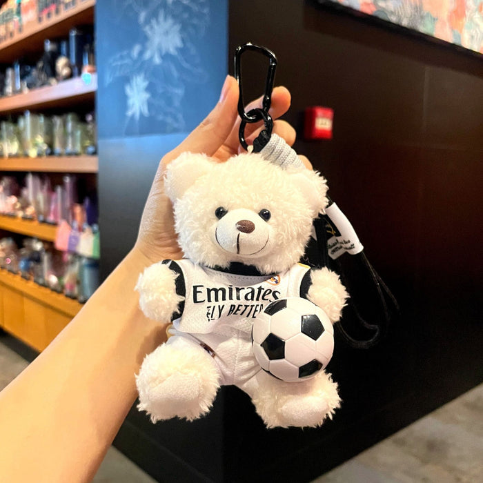 Wholesale Plush Football Bear Keychain - World Cup Fan Gift Accessory