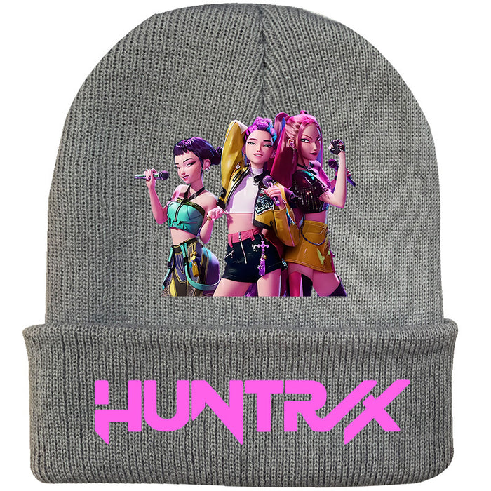 Wholesale Couple' s knitted hat autumn and winter fleece hat outdoor warmth wool hat
