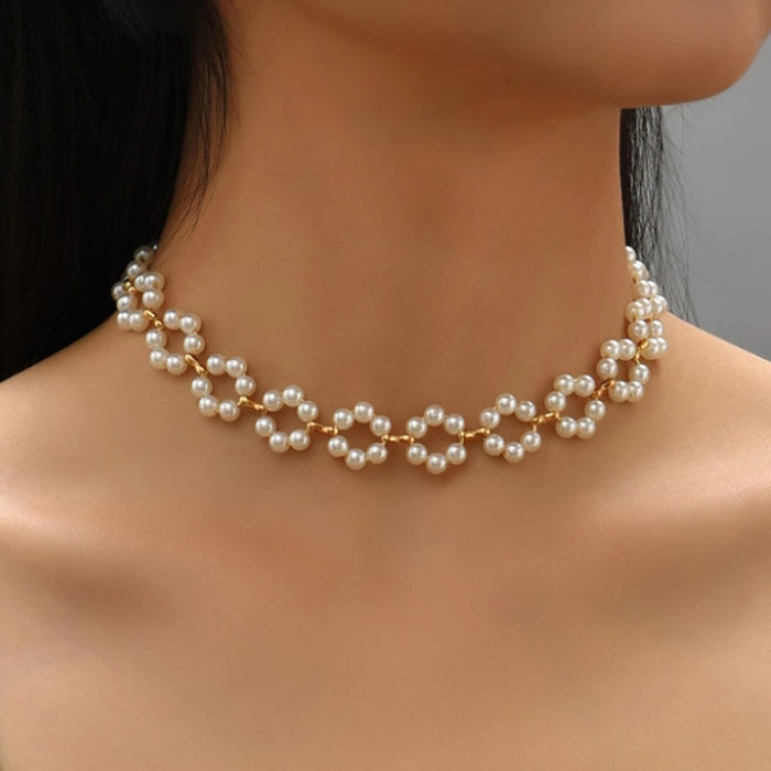 Wholesale pearl necklace Women' s clavicle chain ins style necklace fashion
