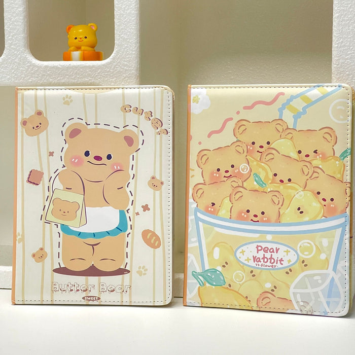 Wholesale Trendy Cartoon Bear A5 Journal with Faux Leather Cover Cute Kawaii Notebook
