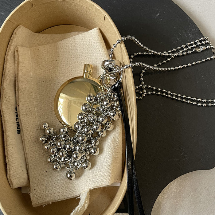 Wholesale Water bottle pendant necklace crossbody bag pendant women's accessories niche design sweater chain