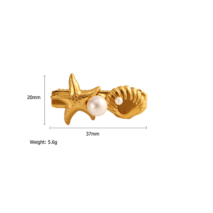 Wholesale Stainless steel hair clip, fashionable Haibei design, women's bangs, edge clips, hair accessories, high-end sense, color preservation wholesale