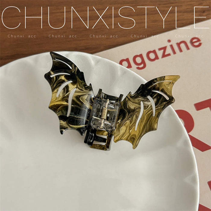 Wholesale  Gothic Bat Hair Claw Clip Acrylic Fashion Hair Accessory For Party And Gift