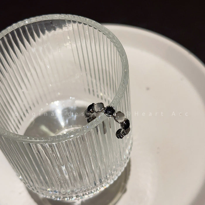 Wholesale Cat's Eye Stone Star Ring, Fashionable and Personalized Couple's Finger Ring, Niche Style, Versatile Ring