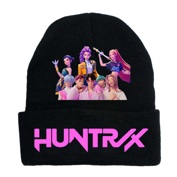 Wholesale Couple' s knitted hat autumn and winter fleece hat outdoor warmth wool hat