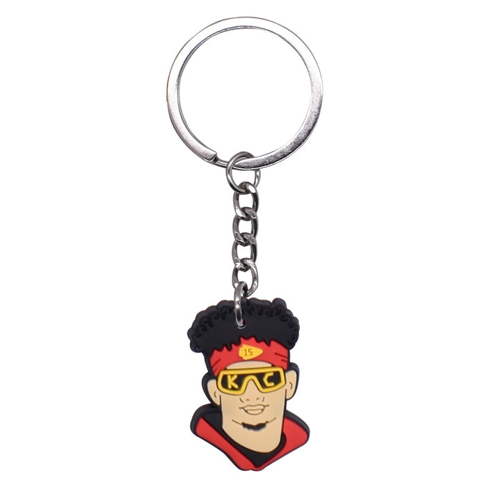 Wholesale of 10PCS Rugby PVC Keychains JDC-KC-SuWen001