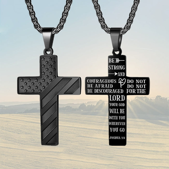 Wholesale Cross necklace stainless steel chain pendant