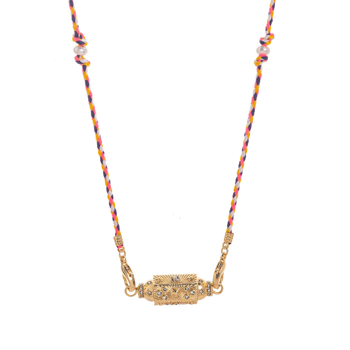 Wholesale Valentine' s Day Colorful Tarot Card Star Eye Pendant Necklace