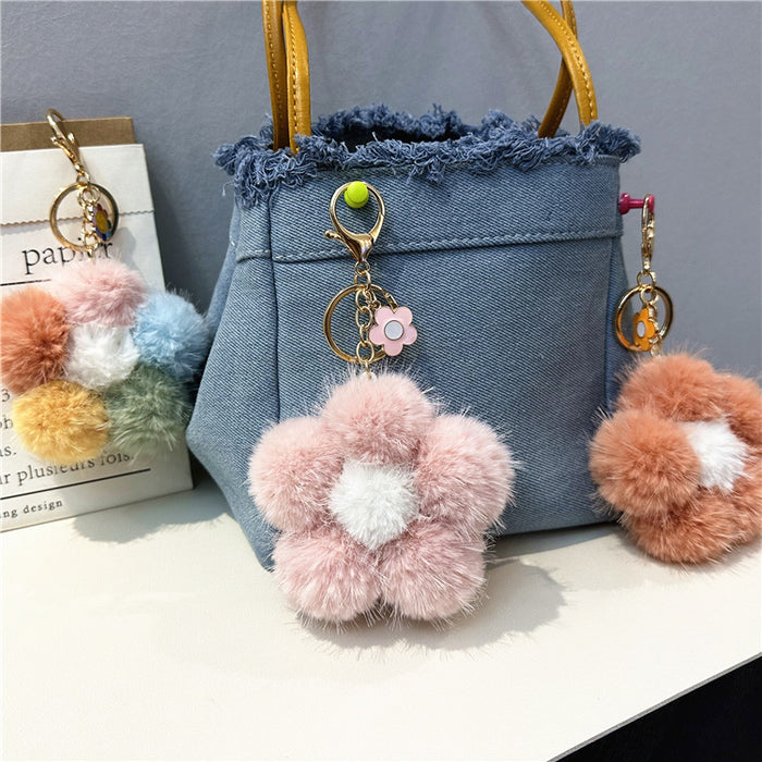 Wholesale Sakura Fur Ball Keychain JDC-KC-KaiY013