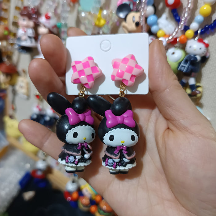 Wholesale Children' s Dream Cute   cosplay Dress-up Maid  Funny Cartoon Earrings