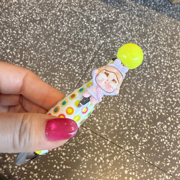 Wholesale Cute cartoon children' s push-button ballpoint pen