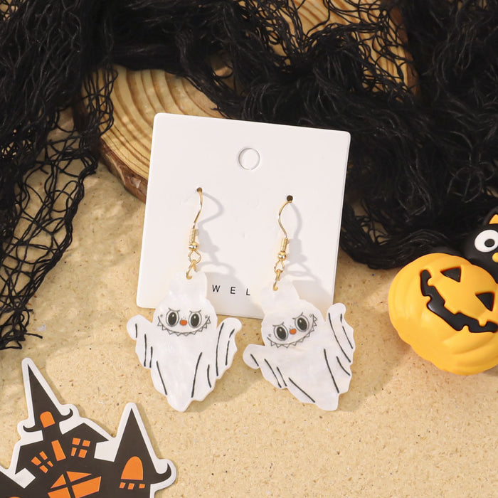 Wholesale  pumpkin lantern earrings cute funny cartoon ghost earrings