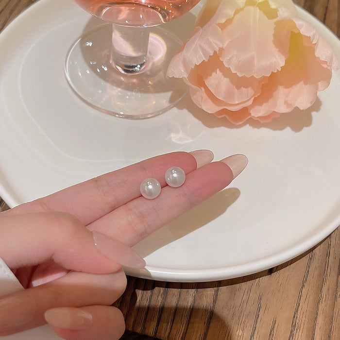Wholesale Pearl and Cat' s Eye Stud Earrings
