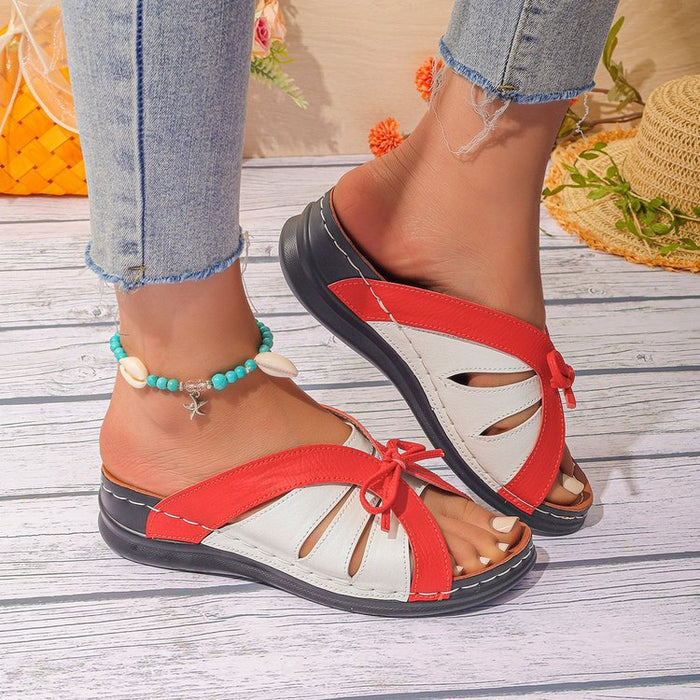 Wholesale Summer 2024 PU Thong Slippers JDC-SP-HXZ009