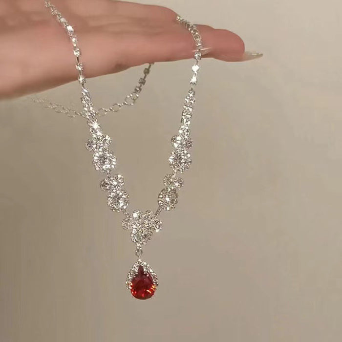 Wholesale Rhinestone necklace collarbone chain