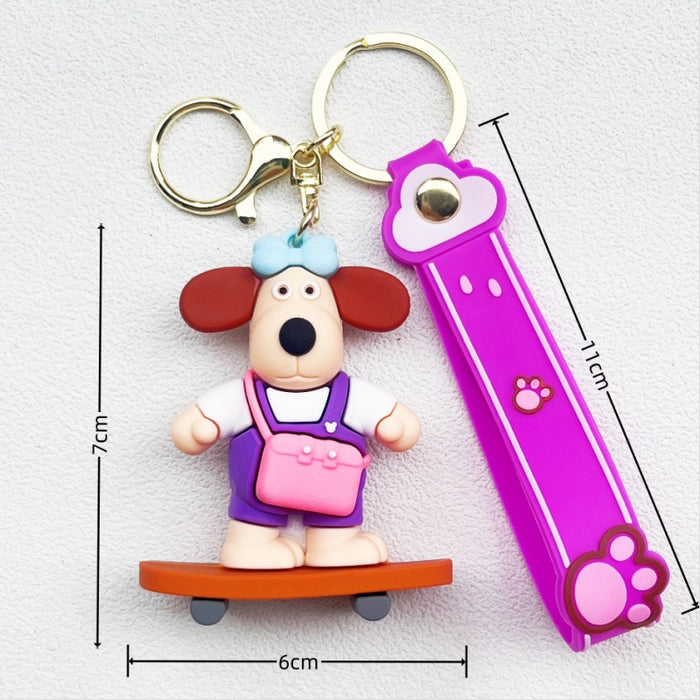 Wholesale PVC Cartoon Doll Keychain JDC-KC-WuYi087