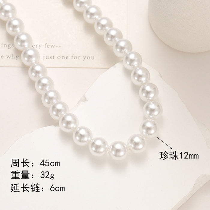Wholesale Pearl Necklace Pearl Chain Clavicle Chain Women's Niche Necklace Pearl Imitation Pearl