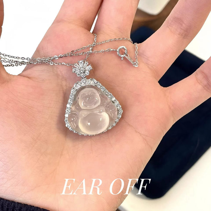 Wholesale Necklace, light luxury, high-end, big belly Buddha pendant, collarbone chain