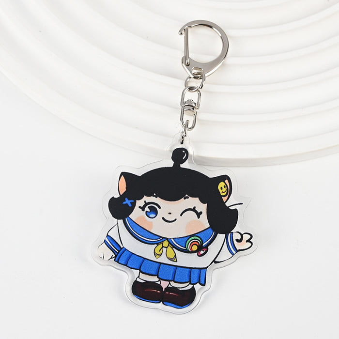 Wholesale Cute Cartoon Acrylic Keychain JDC-KC-XBK005