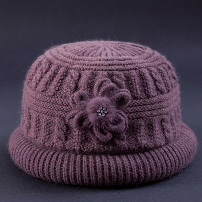 Wholesale Warm Wool Knitted Hats for Middle-aged and Elderly People JDC-HT-PX006