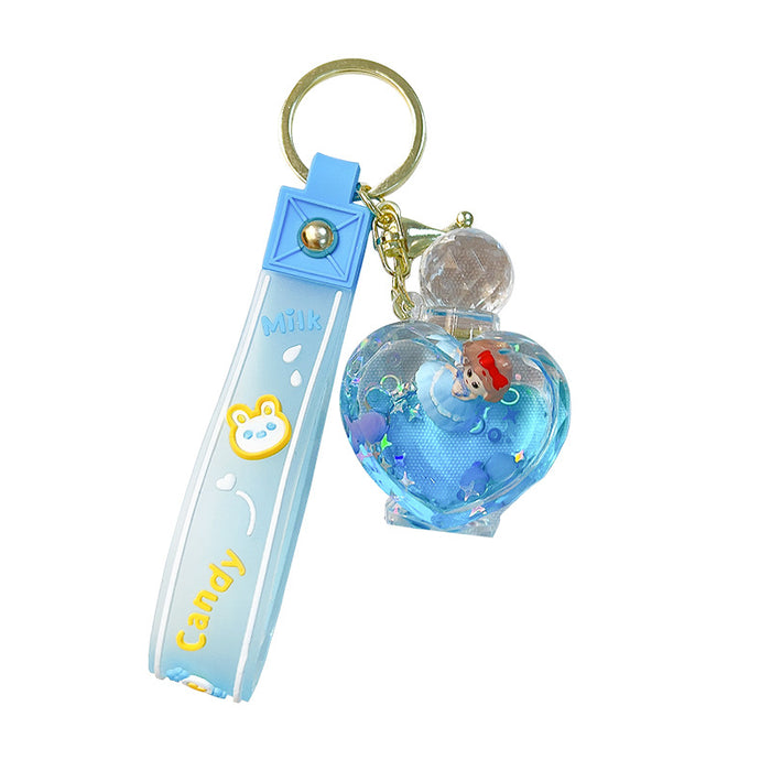 Llavero de botella de perfume de aceite al por mayor Mermaid JDC-KC-GSWA011