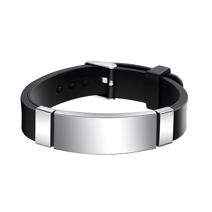 Wholesale Twist Woven Leather Stainless Steel Bracelet Fashion Accessory