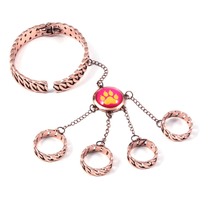 Wholesale Anime Peacock Conch Bay  Necklace Black Cat Dog Claw Ring Bracelet Bee Hairpin Music Snake Bracelet