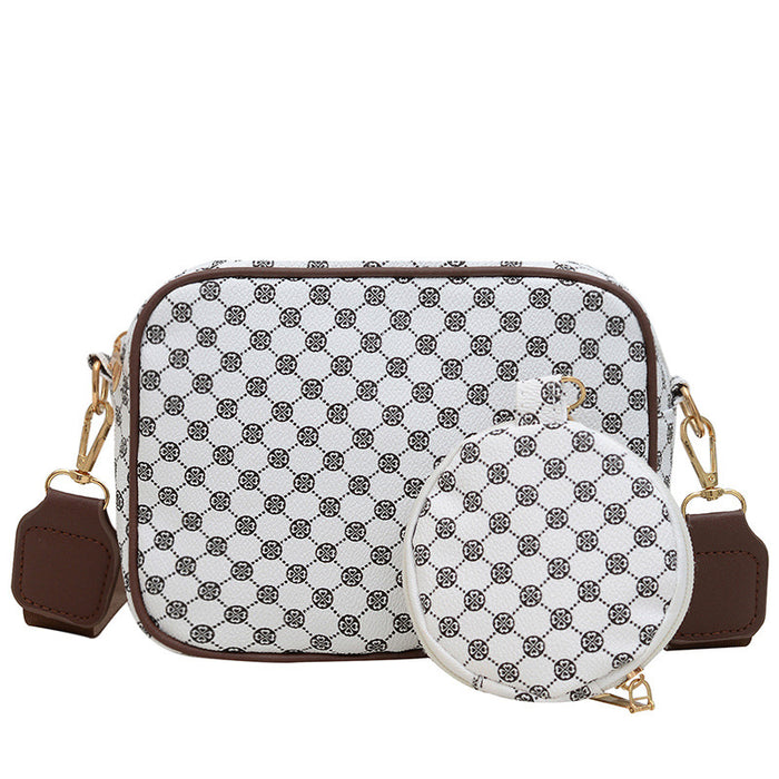 Wholesale PU Print Small Square Bag for Women Casual Shoulder Bag