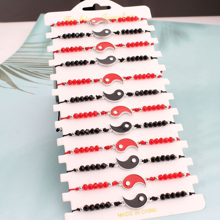 Wholesale Hand woven bead string bracelet for couples