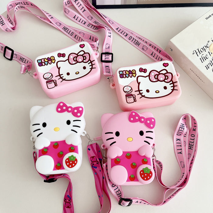 Wholesale Children' s Crossbody Bag Silicone Coin Purse Mini Wallet