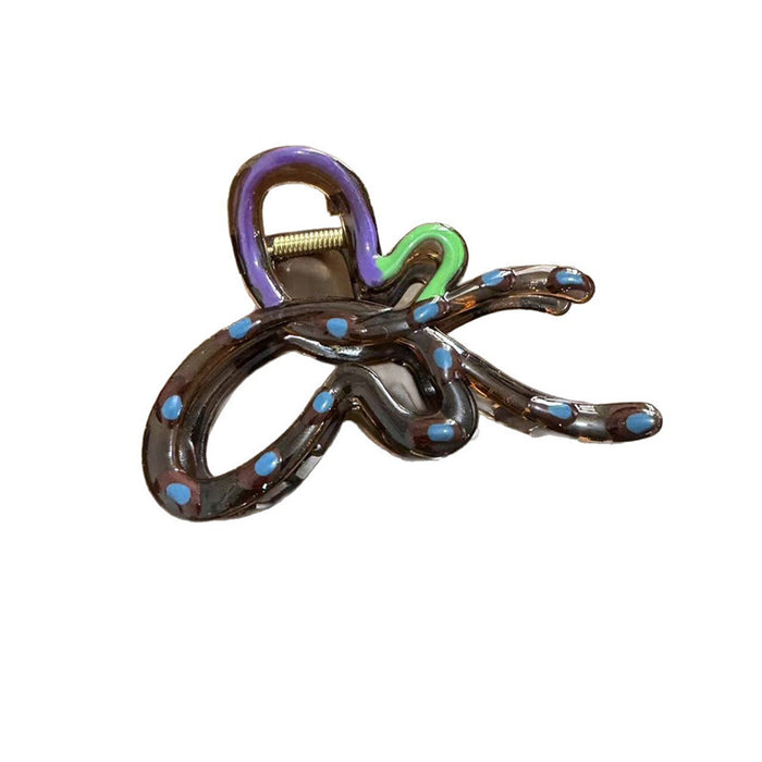 Wholesale  Contrasting Color Polka Dot Bow Clip for Women  with Small Hair Volume Hair Clip Headwear