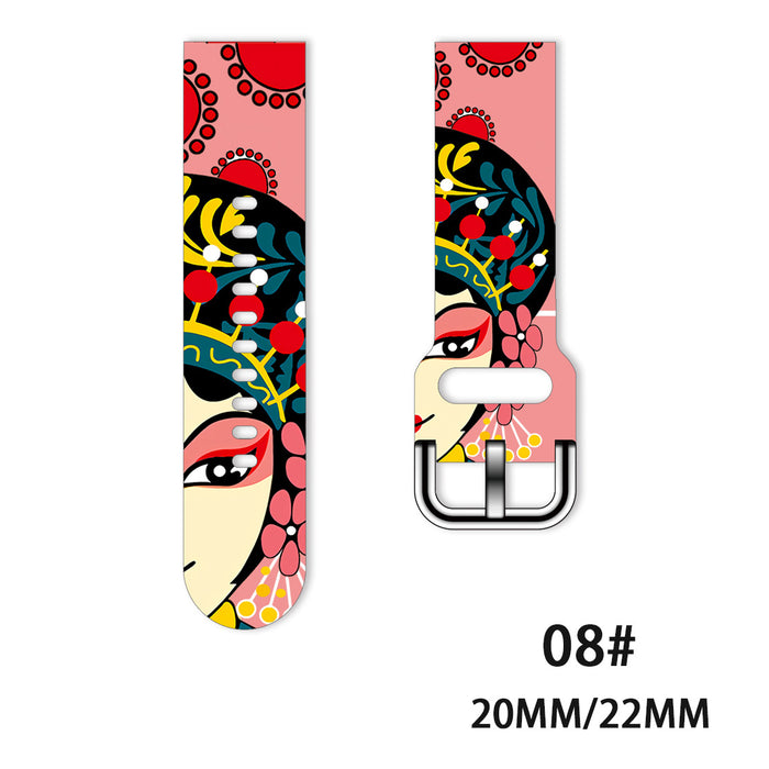 Wholesale Printed Tpu Watch Strap Wrist Strap JDC-WD-NuoQi076