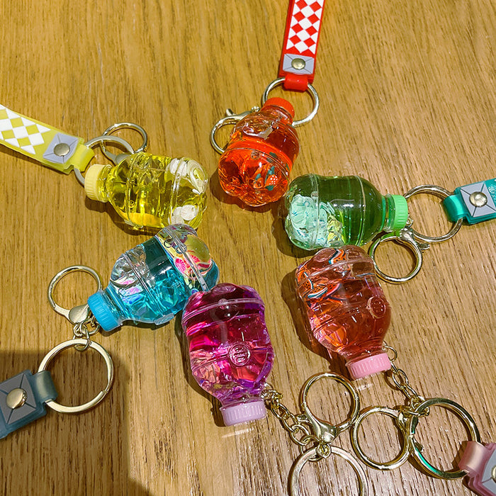 Wholesale Acrylic Oiled Floating Fruit Slice Keychain JDC-KC-ShuoT19