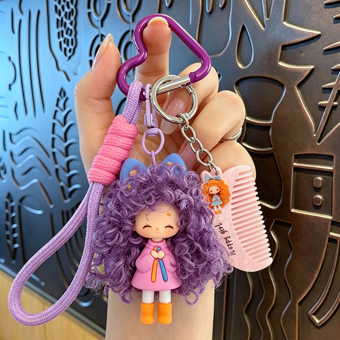 Wholesale Trendy Cartoon Girl Keychain With Soft Glue Nafu Doll Design For Bag Car Or Office Decor