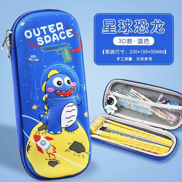 Wholesale New 3D Stereo Stationery Box for Primary School Students Cartoon Eva Pencil Case