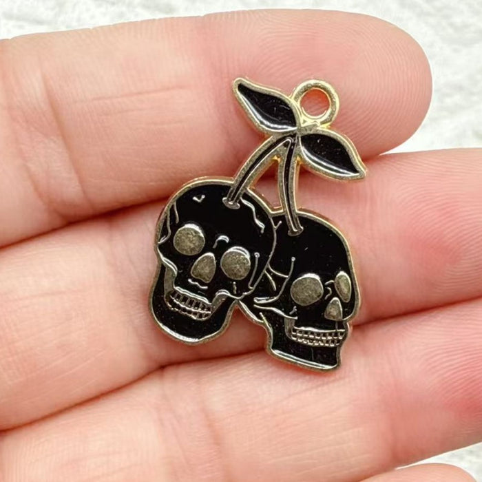 Wholesale 10pcs  Series DIY Festival Decorations Witch Pendant Tombstone Hair Tie Spray-Painted Pumpkin Hanging Ornament