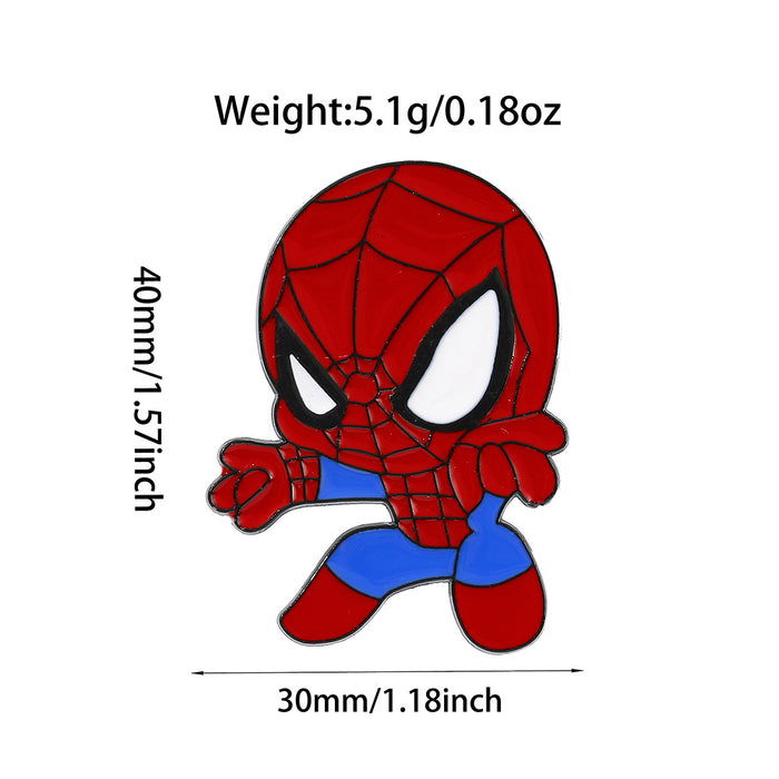 Wholesale Cartoon Metal Brooch Superhero Pin Chic Gift For Fans And Resale