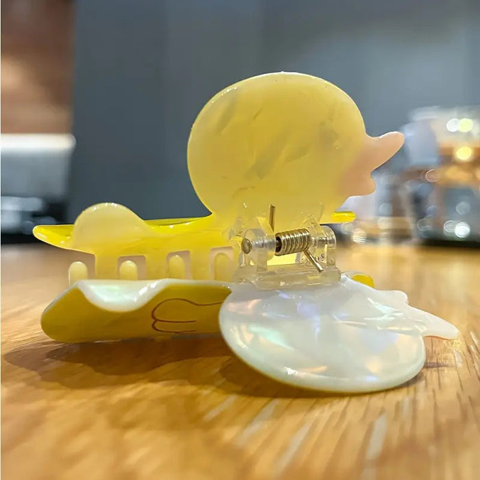 Wholesale Fun Duck Clip Cartoon Animal Hair Clip Creative Little Yellow Duck Shark Clip Cute Ponytail Clip Personalized Headwear
