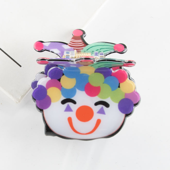 Wholesale Cartoon Clown Color Series Hair Clip Back Head Headwear Cute Hair Clip Grab Clip