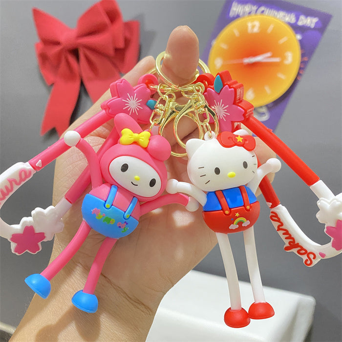 Wholesale PVC Cartoon Doll Keychain JDC-KC-WuYi044