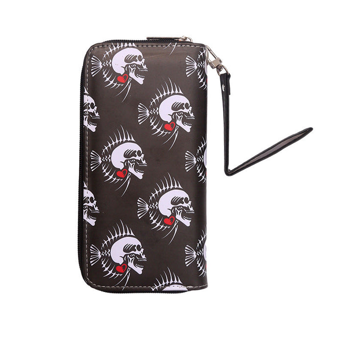 Wholesale Vintage Skull Print Wallets JDC-WT-MaoMao005