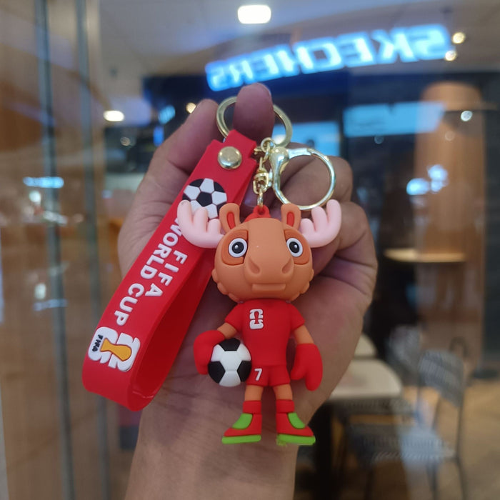 Wholesale Cartoon Football Commemorative Keychain