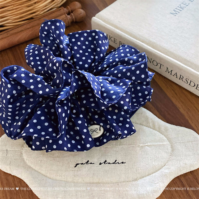 Wholesale Textured Black and White Multi-Layer Scrunchie Fashion Hair Tie Hair Accessory