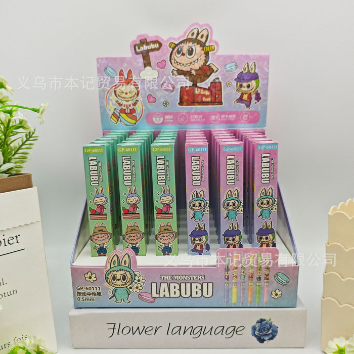 Wholesale cute cartoon 0.5mm student clickable ballpoint pens