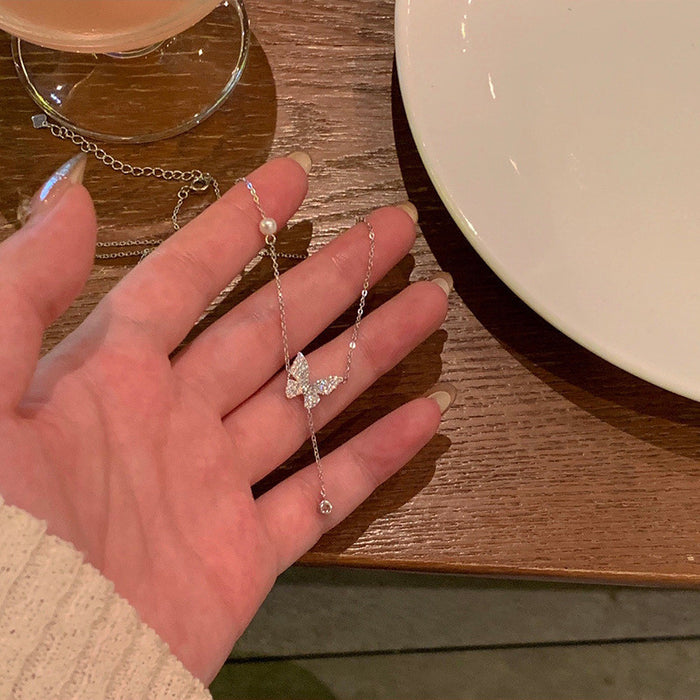 Wholesale  Butterfly Pendant Necklace   Women's Neck Chain