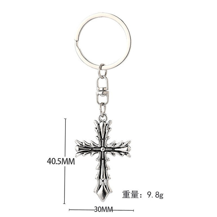 Wholesale Cross Vintage Zinc Alloy Keychains