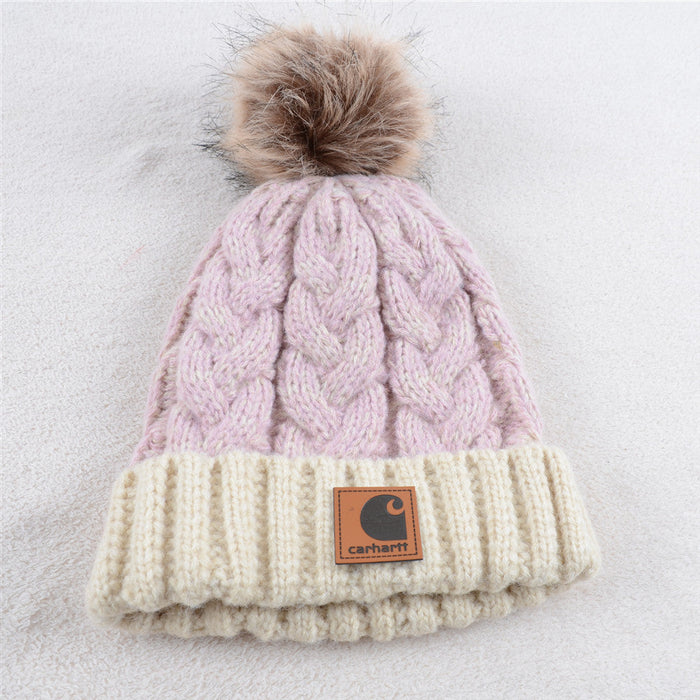 Wholesale Hat Acrylic Thermal Mixed Color Thread Twist Thermal Knitted Hat (F) JDC-FH-KuT014