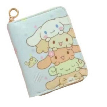 Wholesale Cute Printed Coin Purse Cartoon Animation Short Zipper Money Bag